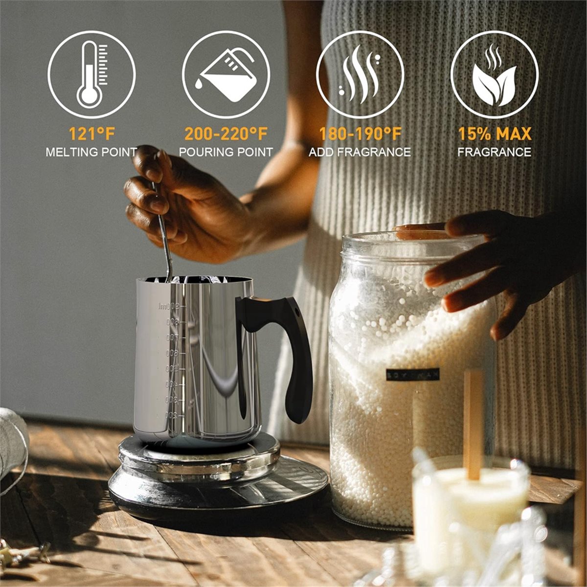 Candle Making Kit For Adults - Kit de Suministros para Hacer Velas