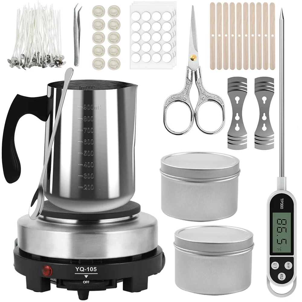 Olla para Verter Cera con Plac - Candle Making Kit For Adults reseña y precio