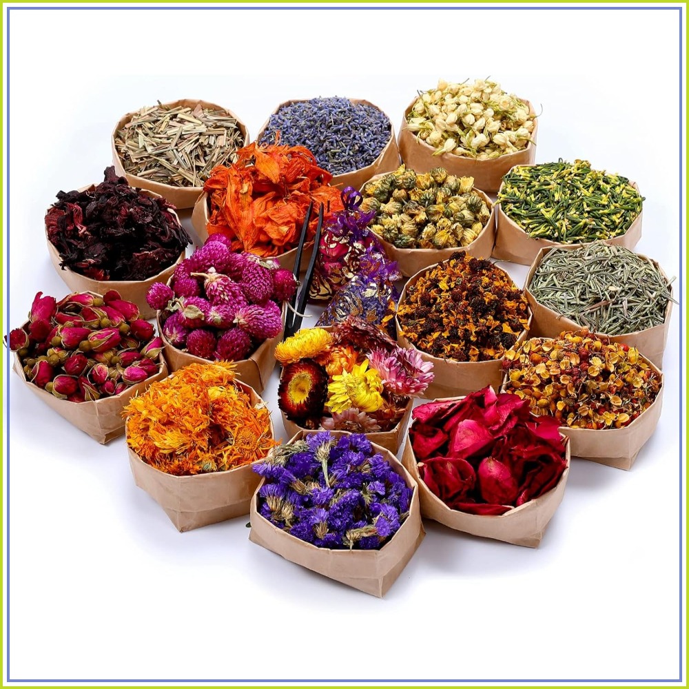16 Bolsas de Flores Secas para - Candle Making Diy reseña y precio