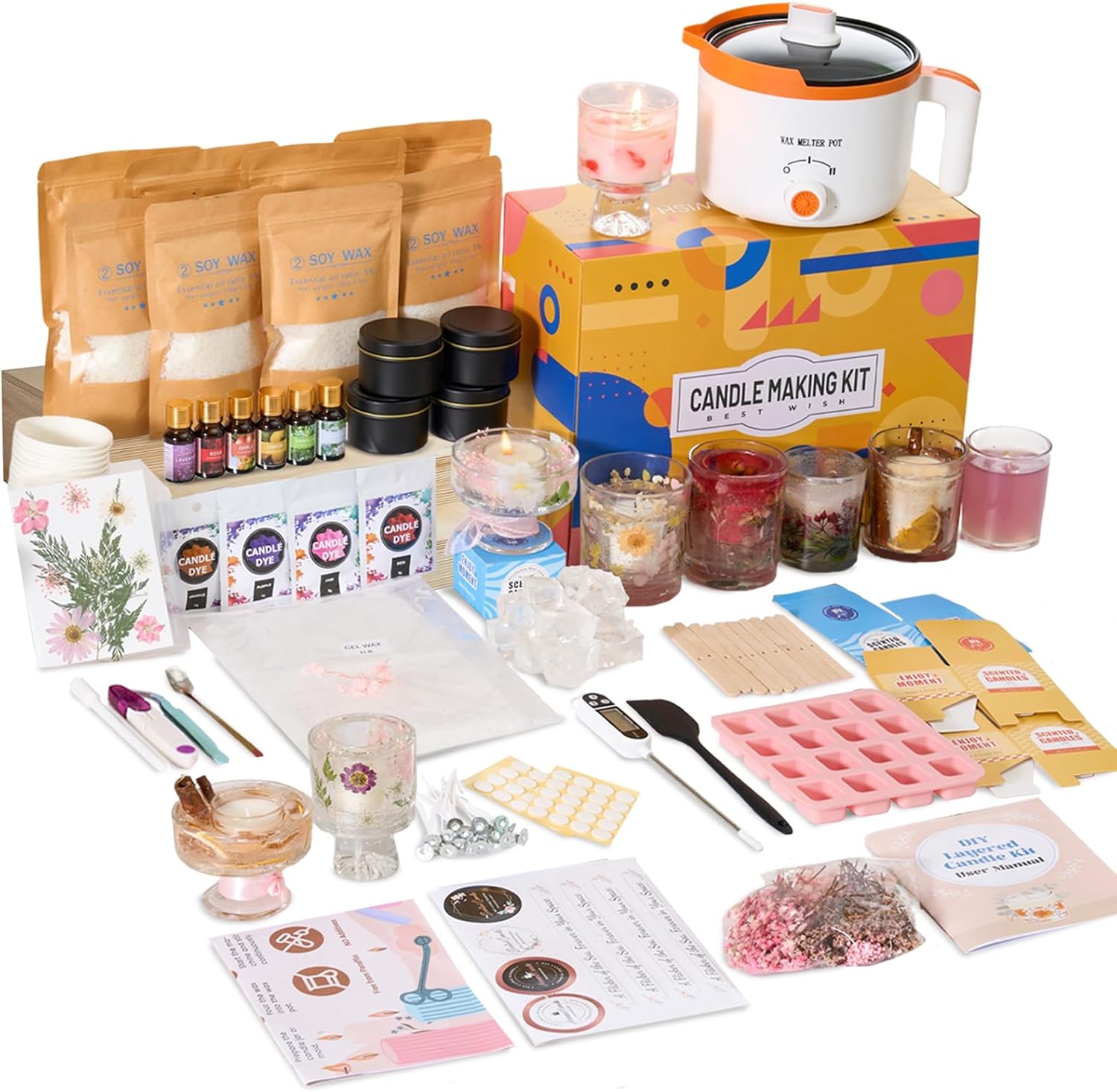 Kit 2 en 1 para Hacer Velas de - Candle Making Kit For Adults reseña y precio