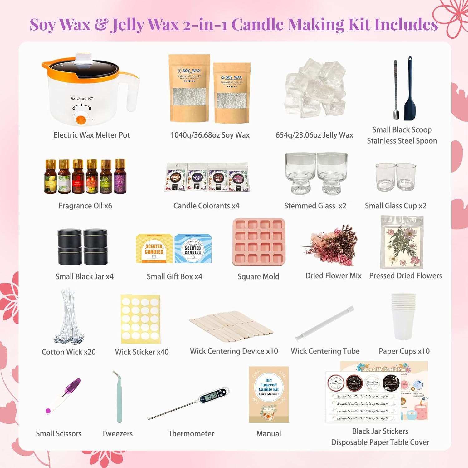 Kit 2 en 1 para Hacer Velas de - Candle Making Kit For Adults reseña y precio