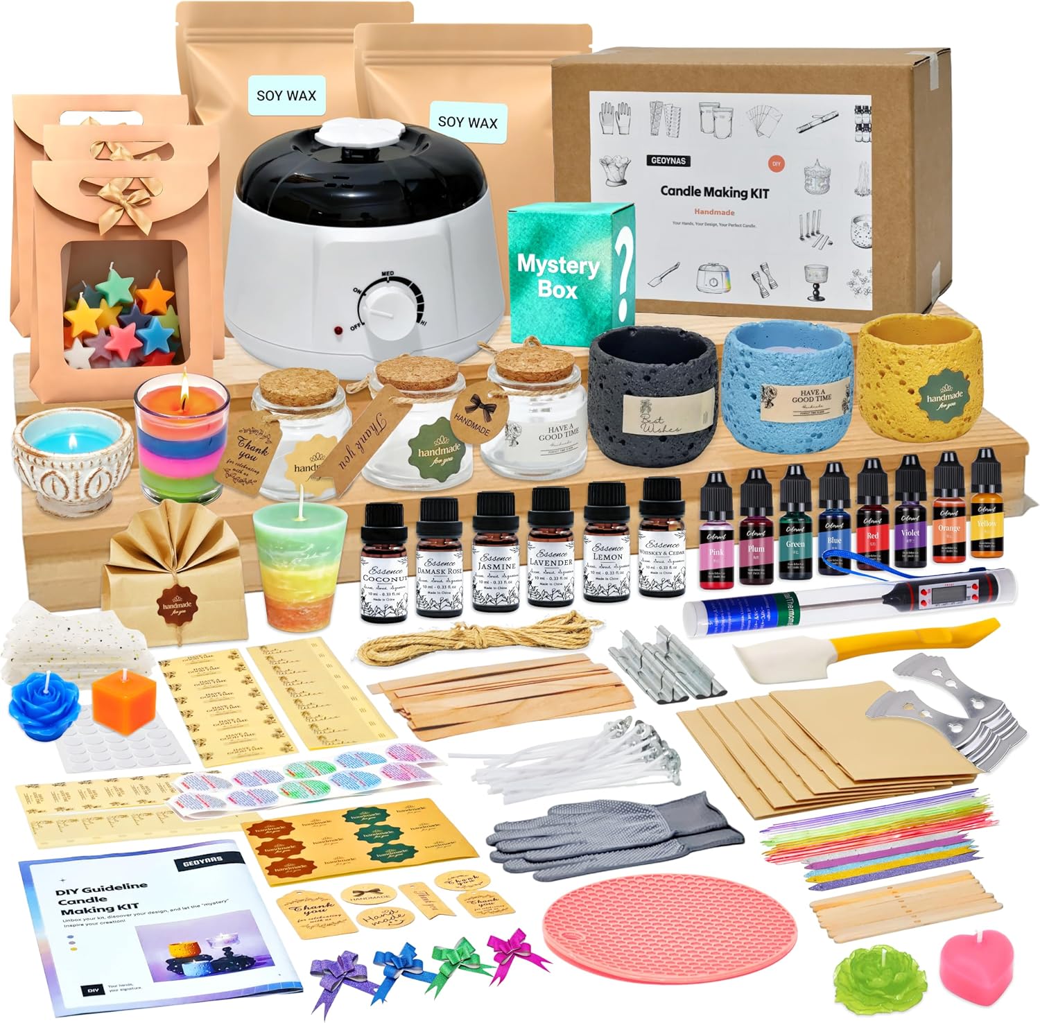 Kit para hacer velas de 128 pi - Candle Making Kit For Adults reseña y precio