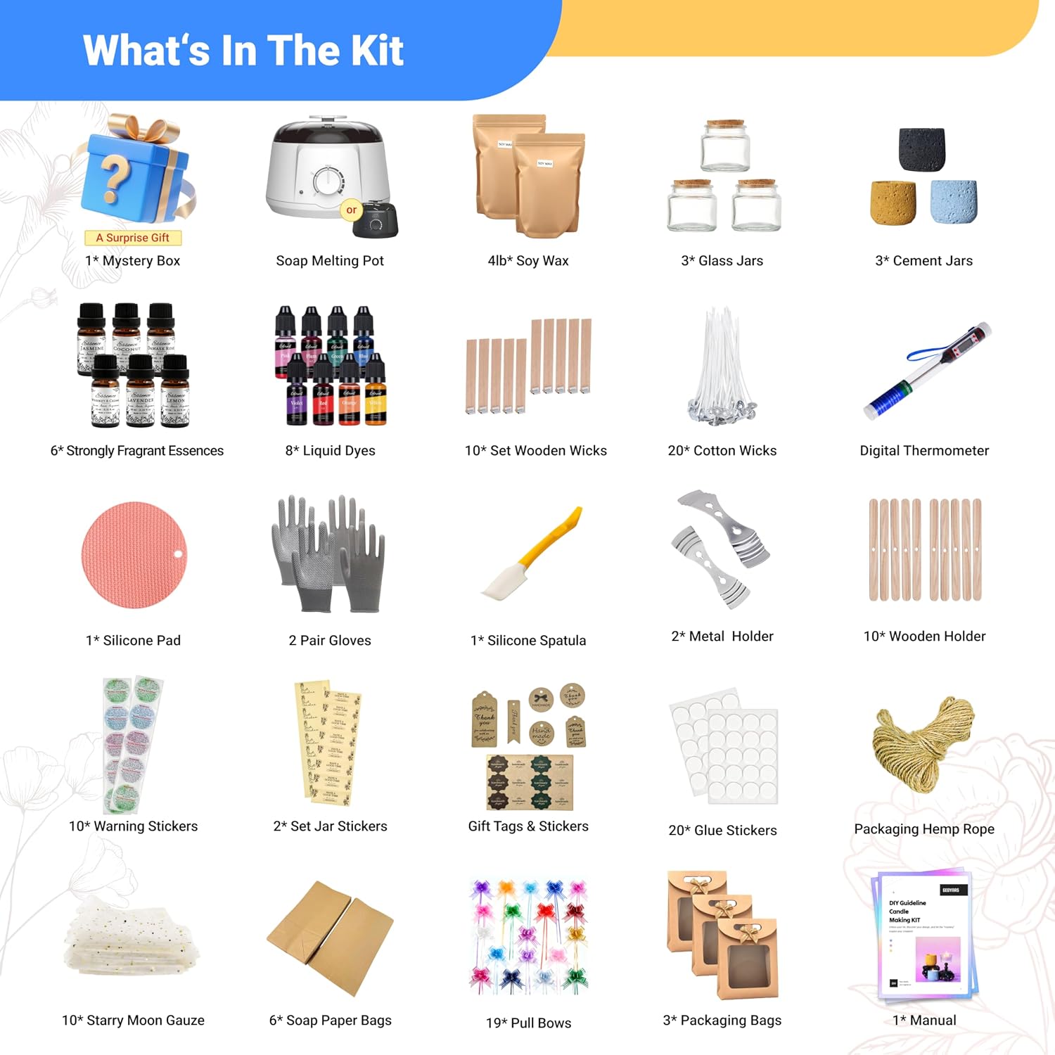 Kit para hacer velas de 128 pi - Candle Making Kit For Adults reseña y precio