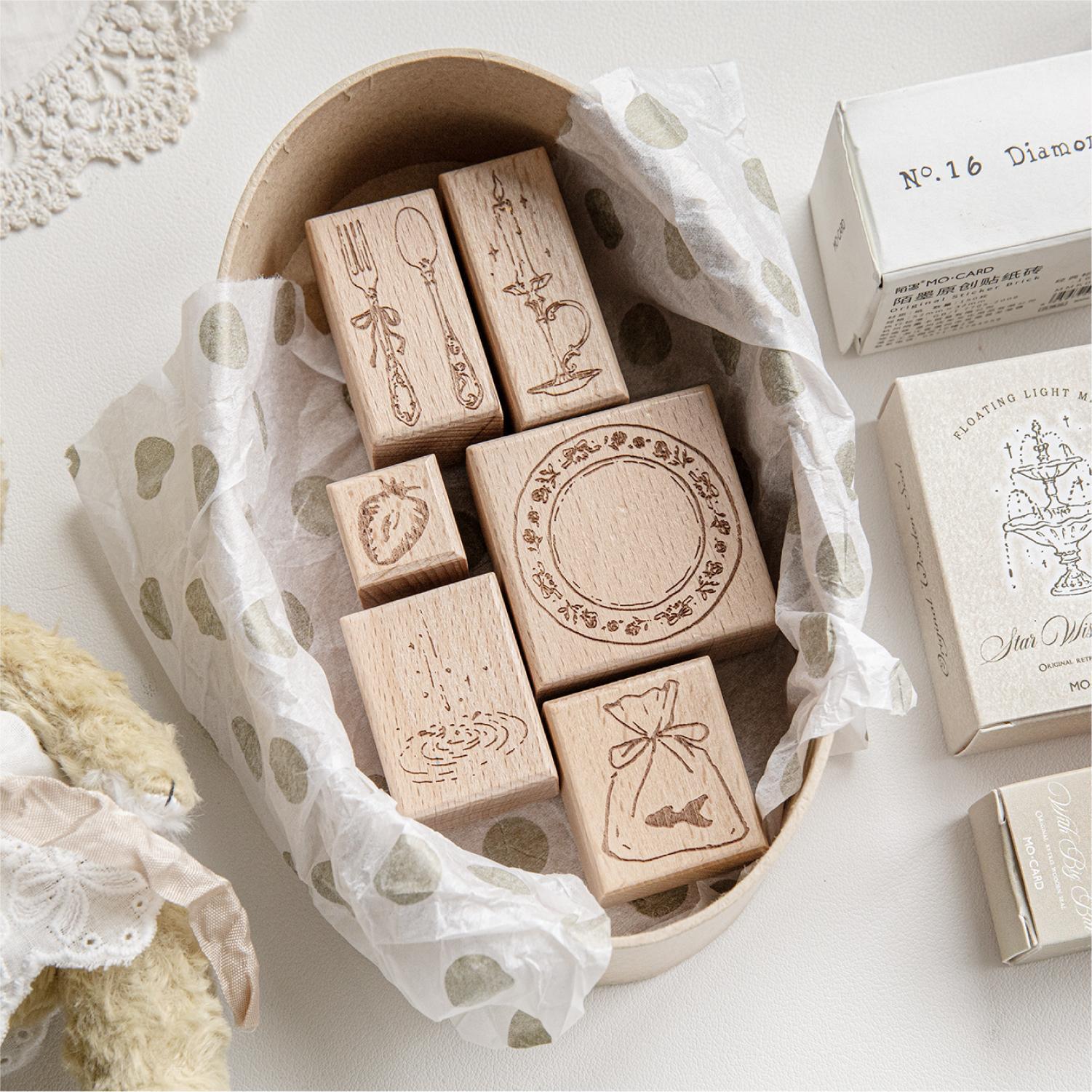 Sello de madera con diseño de  - Candle Making Uk reseña y precio
