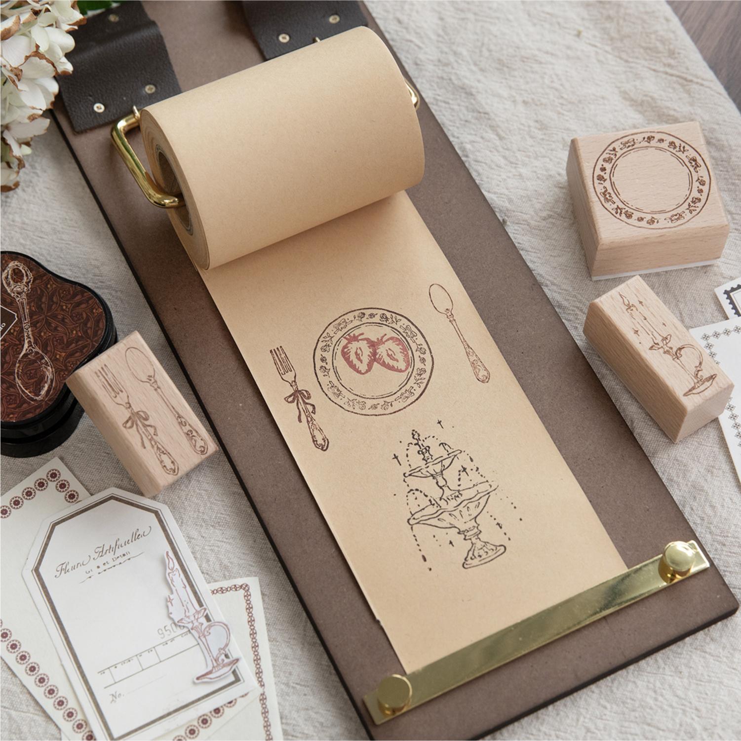 Sello de madera con diseño de  - Candle Making Uk reseña y precio