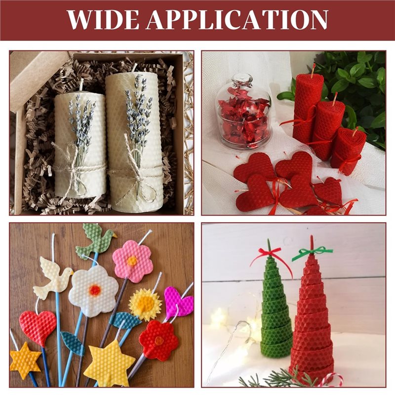 24 hojas de cera de abejas de  - Candle Making Kit For Adults reseña y precio